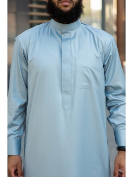 Saudi Qamis Hellgrau -...