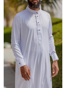 Saudi Qamis Weiß - Satin...