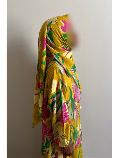 Robe De Prière Abaya Pour Fille 5-16 Ans - Oyolan En Polyester | Col Rond, Manches Longues, Ample