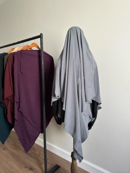 Khimar pointu - En soie de...