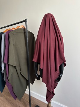 Khimar pointu - En soie de...