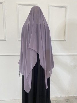 Lila Musselin-Hijab – D7